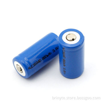 Brinyte 3.7V 880mAh Li-ion 16340 Rechargeable Battery